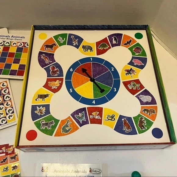 Animals Animals Color Bingo Game, Eric Carle, Colorforms - Picture 7 of 7